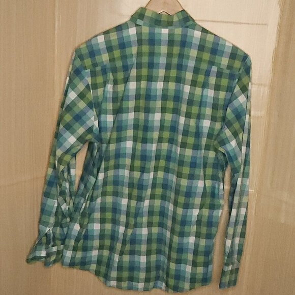 Southern Tide Mens Tailored Fit Green Plaid Long Sleeve Button Down Large - Picture 2 of 5